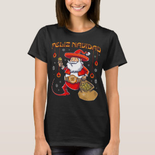 Feliz Navidad Mexikansk jul Mexikansk jordbrukare T Shirt