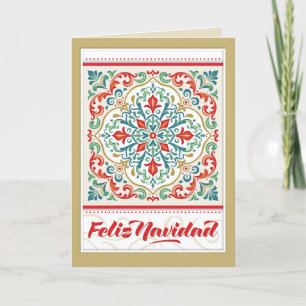 Feliz Navidad Mexiko Spanska God jul Tile Kort