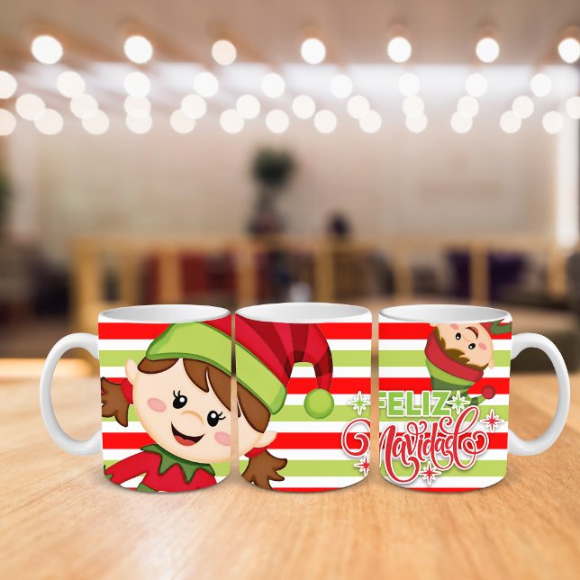 "Feliz Navidad" Mugg, 11 oz Kaffemugg (Skapare uppladdad)