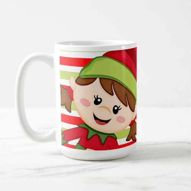 "Feliz Navidad" Mugg, 15 oz Kaffemugg (Vänster)