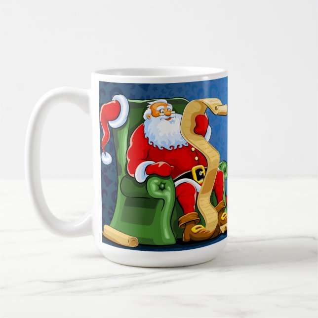 "Feliz Navidad" Mugg, 15 oz Kaffemugg (Vänster)
