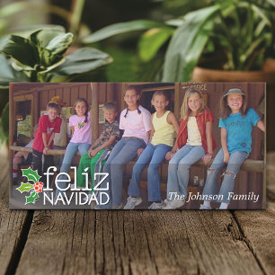 Feliz Navidad - Panoramic eller Vågrät Photo Julkort