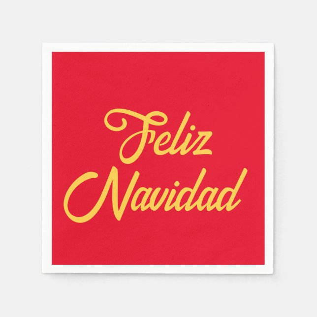 Feliz Navidad Pappersservett (Framsidan)