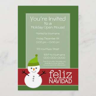 Feliz Navidad - partyinbjudan Inbjudningar