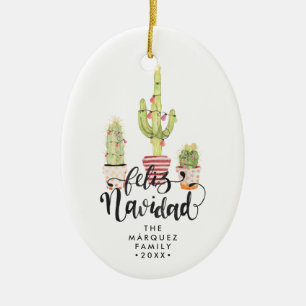 Feliz Navidad Personlig jul Ornament