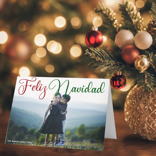 Feliz Navidad Photo BeSnyt Spansk jul Helgkort (Skapare uppladdad)