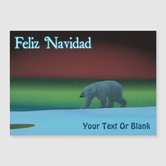 Feliz Navidad - Polar Ljus Polar Bear (Framsida)