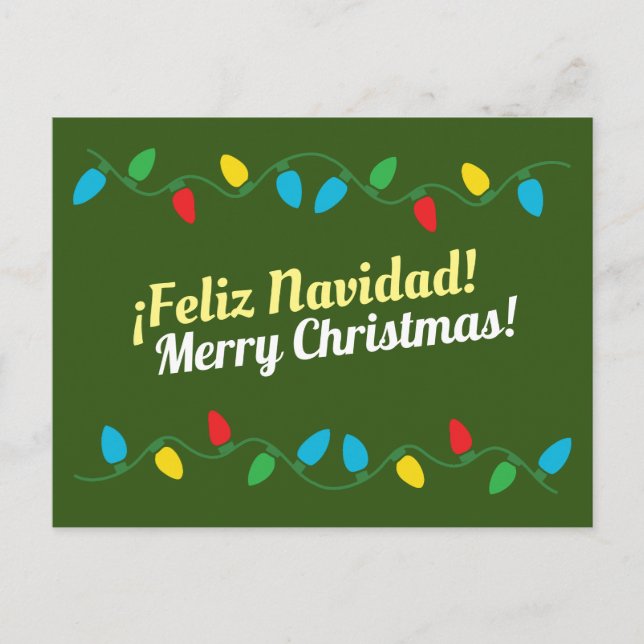 Feliz Navidad Postcard Helg Vykort (Framsida)