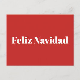 Feliz Navidad Postcard Helg Vykort