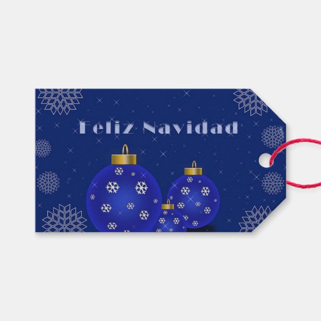 Feliz Navidad Presentetikett (Framsidan (Horisontell))