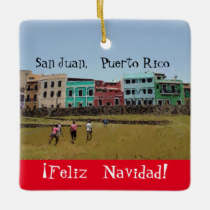 ¡ Feliz Navidad! Prydnad Julgransprydnad Keramik