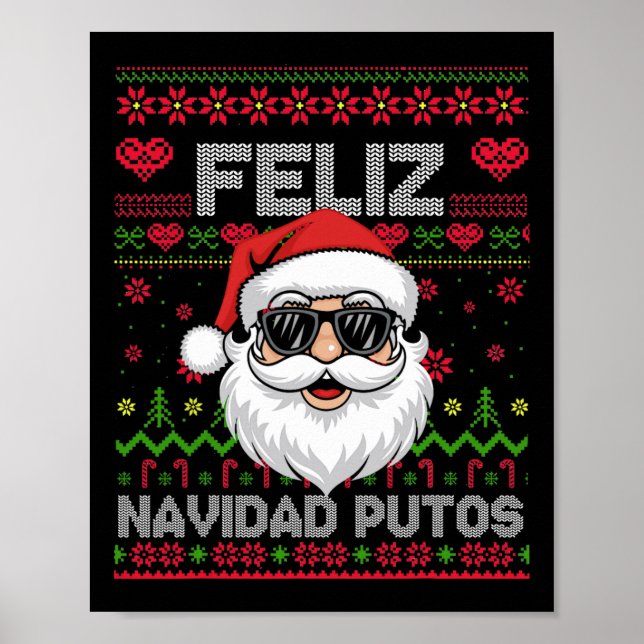 Feliz-navidad Putos Chingon God jul Poster (Framsidan)