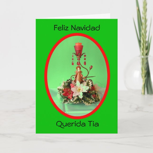 Feliz Navidad Querida Tia Helgkort (Framsida)