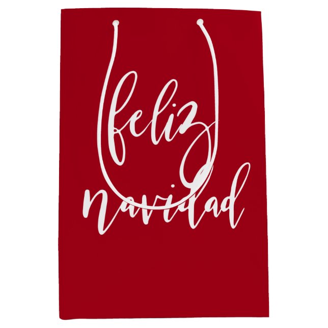 Feliz Navidad Red and White jul (Framsidan)