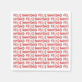 Feliz Navidad Red Chile Pepper Pappersservett