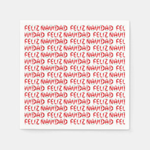 Feliz Navidad Red Chile Pepper Pappersservett