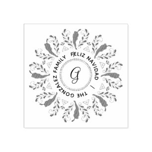 Feliz Navidad Red Chile Pepper Stämpel
