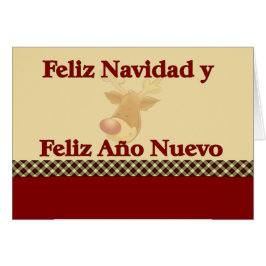 Feliz Navidad Reindeer Hälsningskort