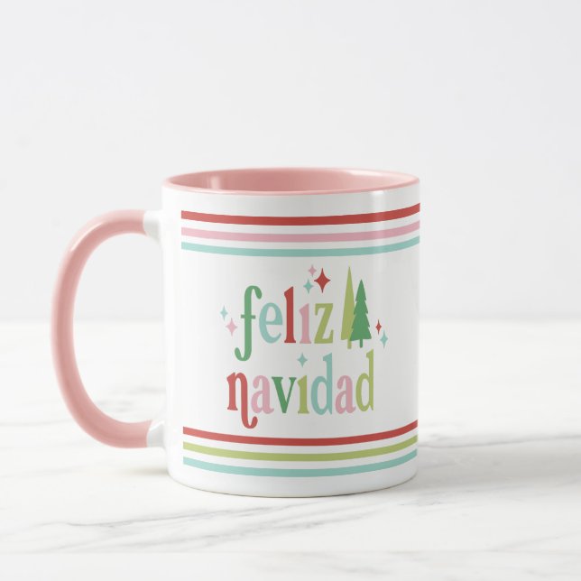 Feliz Navidad | Retro-jul Mugg (Vänster)