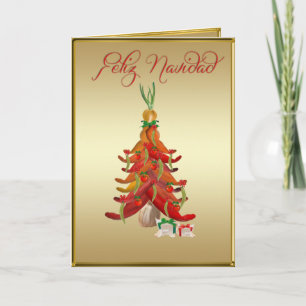 Feliz Navidad Salsa kort