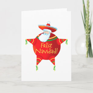 Feliz Navidad Santa Helgkort
