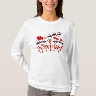 Feliz Navidad Santa T Shirt