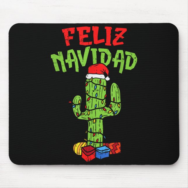 Feliz Navidad Shirt Mexican Christmas Cactus Xmas  Musmatta (Framsidan)