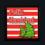 Feliz Navidad Smyckeskrin<br><div class="desc">Feliz Navidad Håll dina värdeföremål i den här vackra keepsaklådan. Smyckeskrinen är gjord av lackerat trä och kommer i guldek,  ebony black,  emerald grönt och röd mahogany. Mjukt filt skyddar smycken och andra samlarföremål.</div>