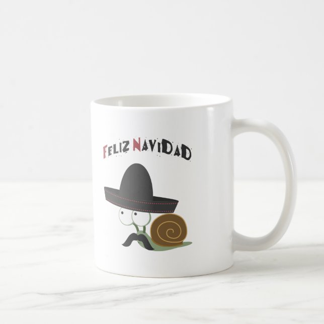Feliz Navidad Snigel Kaffemugg (Höger)