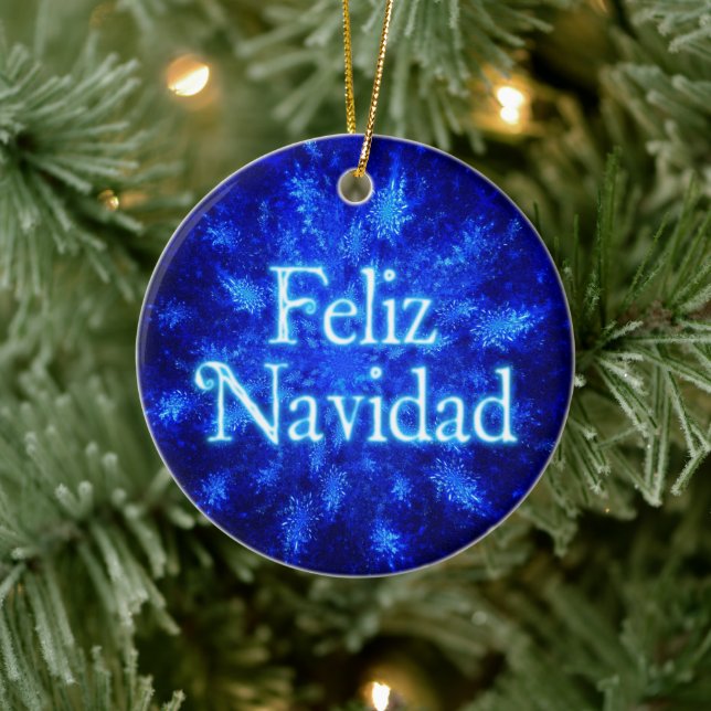 Feliz Navidad - Snowburst Julgransprydnad Keramik (Träd)