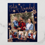 Feliz Navidad Snowflake Rustic 4 Photos Collage Fo<br><div class="desc">Rustik chic kalligrafi på trä struktur,  familjefollbild julkort. Enkel att anpassa med din information. OBS! Kontakta Zazzle Customer Care direkt om du behöver hjälp med beställningar,  frakt,  produktinformation osv.</div>