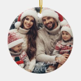 Feliz Navidad Spain Candy cane Red and Grönt Julgransprydnad Keramik