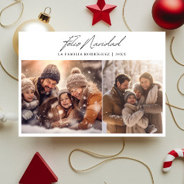 Feliz Navidad Spain jul Photo Collage Julkort