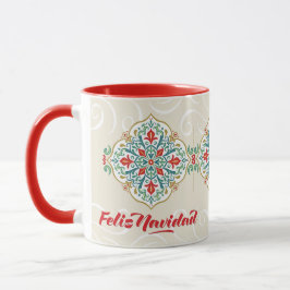 Feliz Navidad Spain Mexico Tile Red jul Mugg