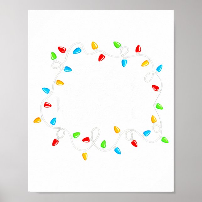 Feliz Navidad Spanish Mexican Christmas Xmas Light Poster (Framsidan)