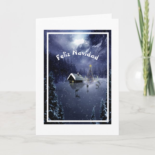 Feliz Navidad Spansk jul Kort (Framsida)