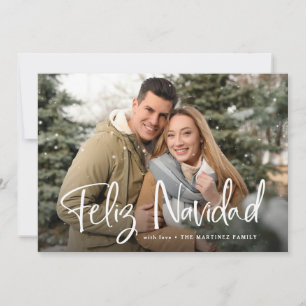 Feliz Navidad Spansk jul med Photo Julkort