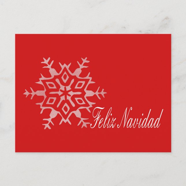 Feliz Navidad Spansk julkort Helg Vykort (Framsida)