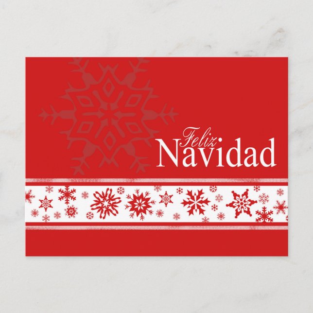 Feliz Navidad Spansk julkort Helg Vykort (Framsida)