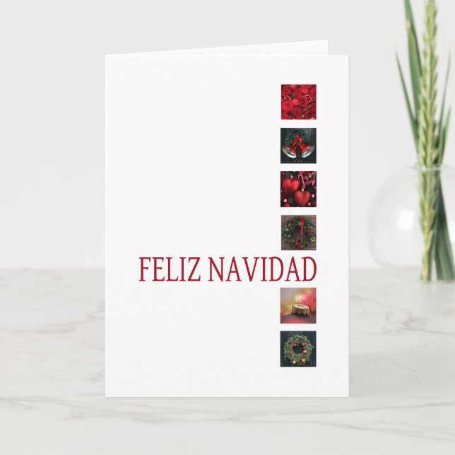Feliz Navidad Spansk julkort Helgkort (Framsida)