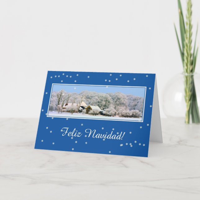 Feliz Navidad Spansk julkort Helgkort (Framsida)