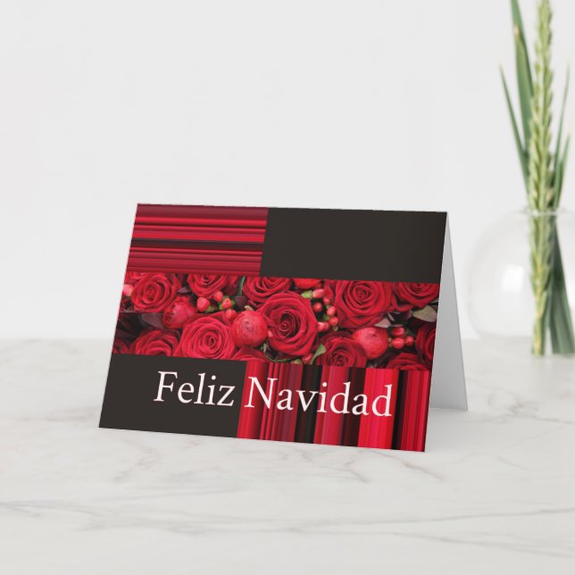 Feliz Navidad Spansk julkort Helgkort (Framsida)