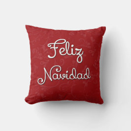 Feliz Navidad Spansk julpillow Kudde