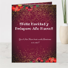 Feliz Navidad Spanska julhälsningar Kort