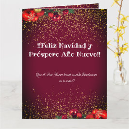 Feliz Navidad Spanska julhälsningar Kort