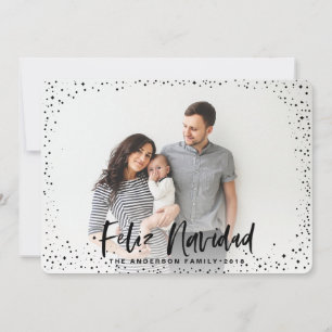 Feliz navidad-stjärnans fotokort helgdag julkort
