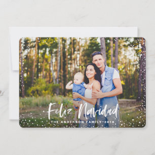 Feliz navidad-stjärnans fotokort helgdag julkort
