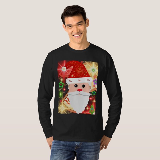Feliz Navidad Sweatshirt T Shirt (Hel framsida)