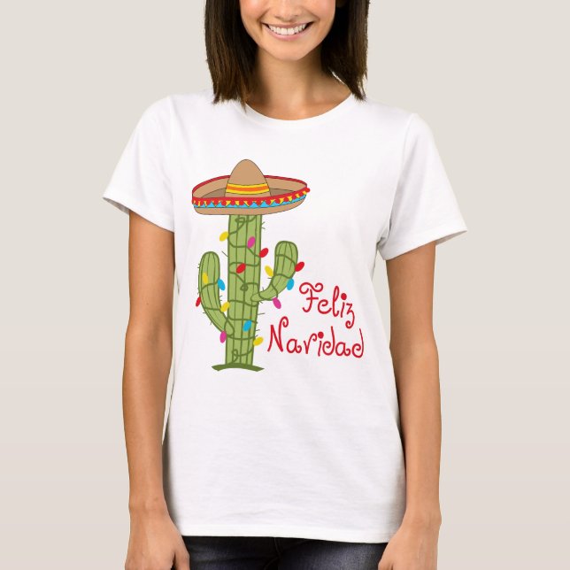 Feliz Navidad T Shirt (Framsida)