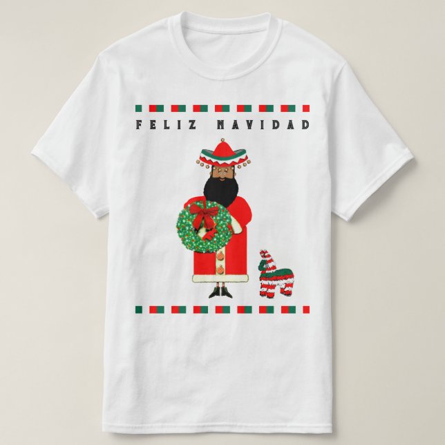Feliz Navidad T Shirt (Design framsida)